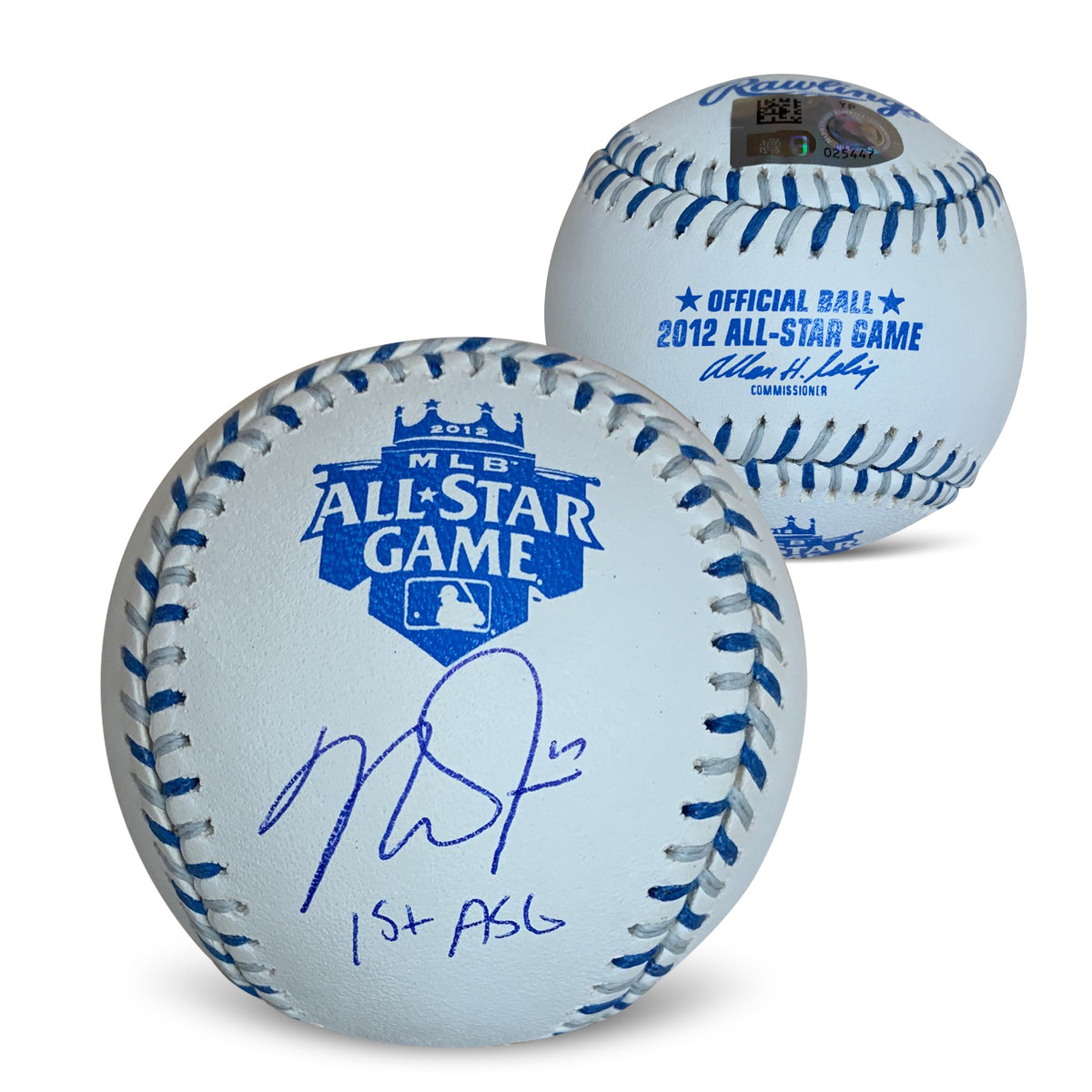 MIKE TROUT Signed Autographed Official MLB Baseball Los 