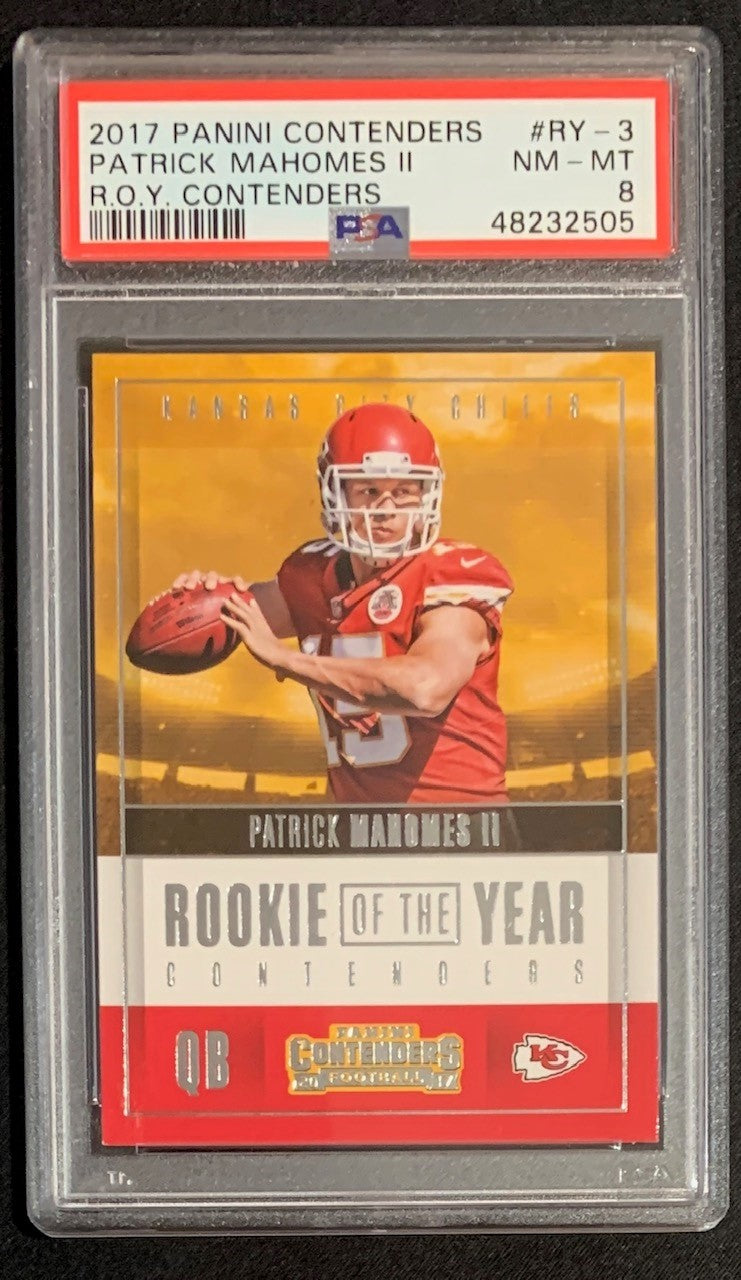 Patrick Mahomes Card Red Jersey Insert - Mint NM