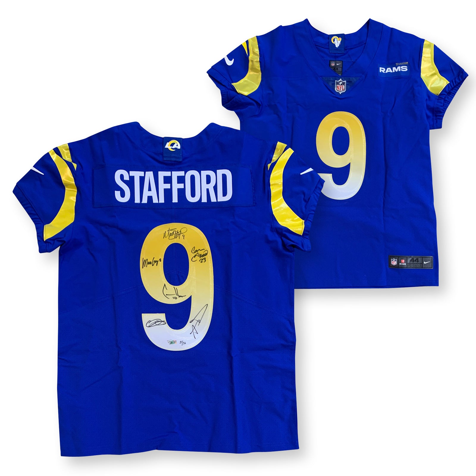 Matthew Stafford Autographed Los Angeles Rams Super Bowl LVI 56 CHAMPS