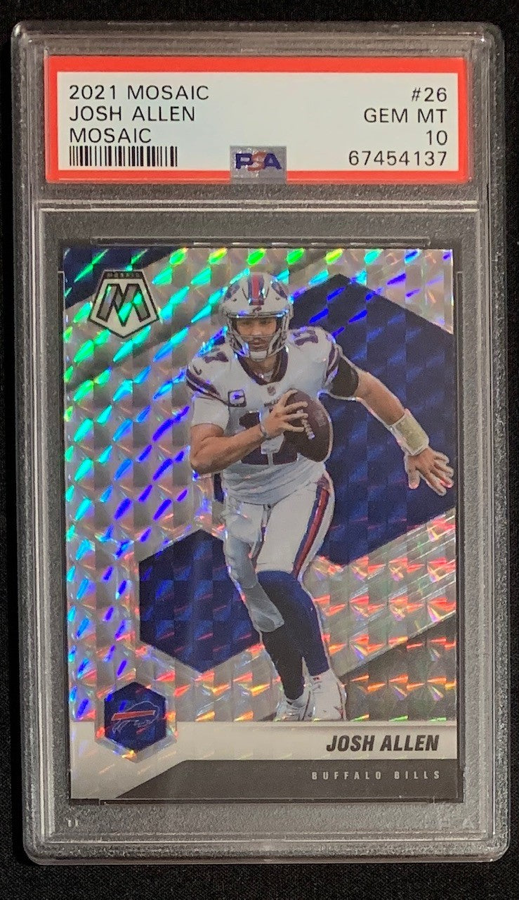 2021 PANINI MOSAIC JOSH ALLEN PINK CAMO MOSAIC PRIZM #26 BILLS