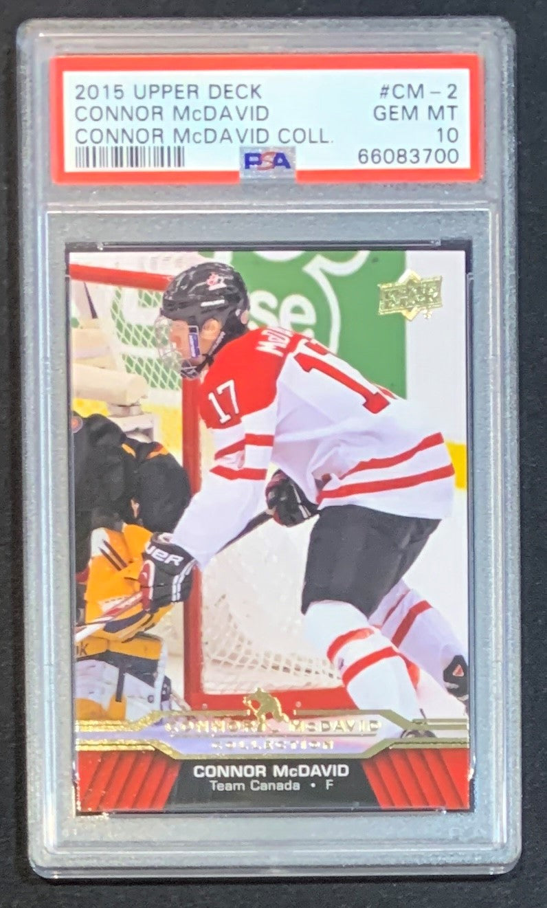 Connor McDavid Rookie Card - A Lesser Known Card Graded PSA 9 for < $100 :  r/hockeycards