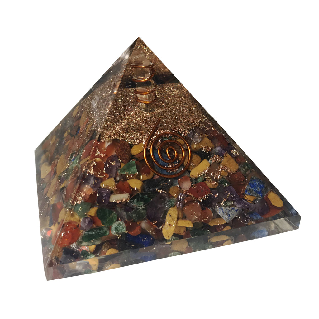 Mix Chakra Orgone Crystal Pyramid – Spiritual SuperMall