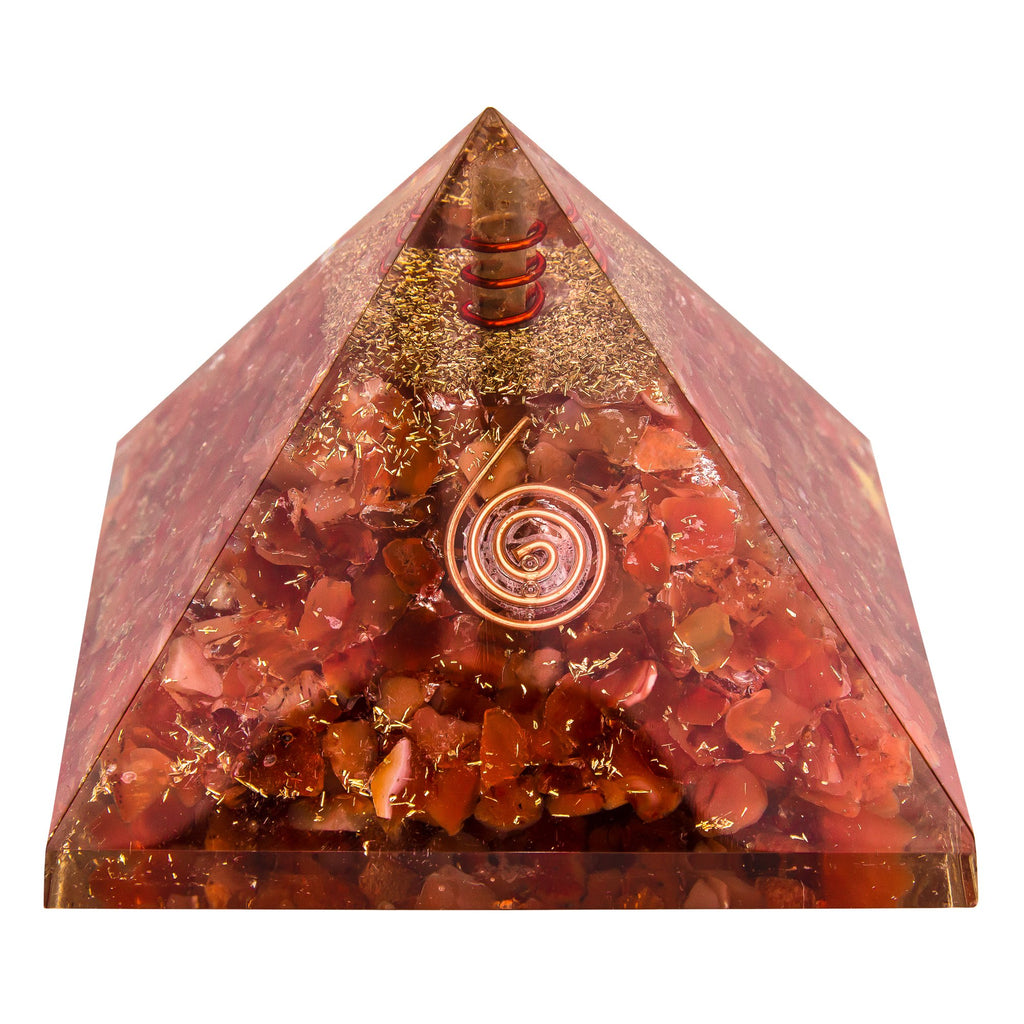 Orange Carnelian Orgone Crystal Pyramid – Spiritual SuperMall