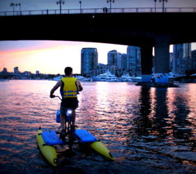 Enjoy the sunset with BC Water Bikes