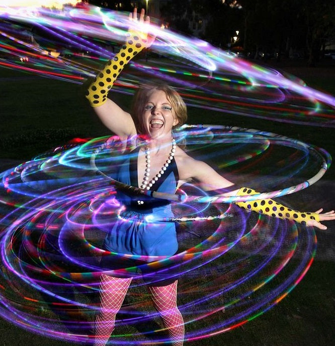 weighted light up hula hoop