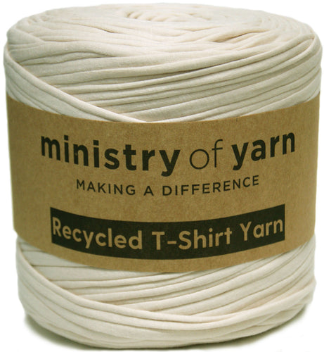 very light tan recycled tshirt yarn Melbourne Australia