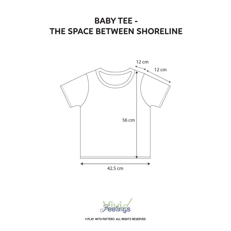 Playwithpattero The Space Between Shoreline Baby Tee Size Guide