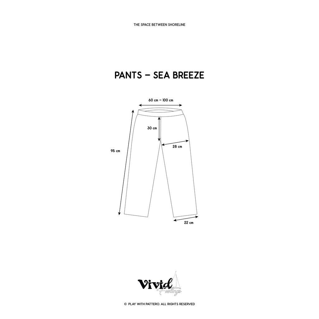 Playwithpattero Sea Breeze Pants Size Guide