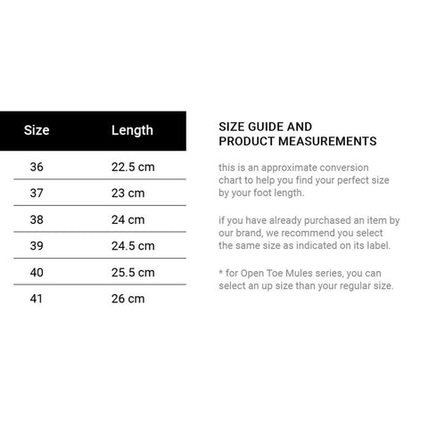 size chart mader shoes