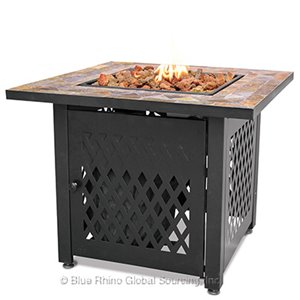 Square Outdoor Propane Fire Pits Endless Summer Gad1429sp