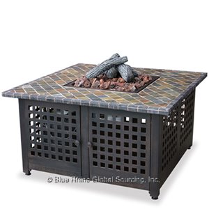 Square Outdoor Propane Fire Pits Endless Summer Gad860sp Serving