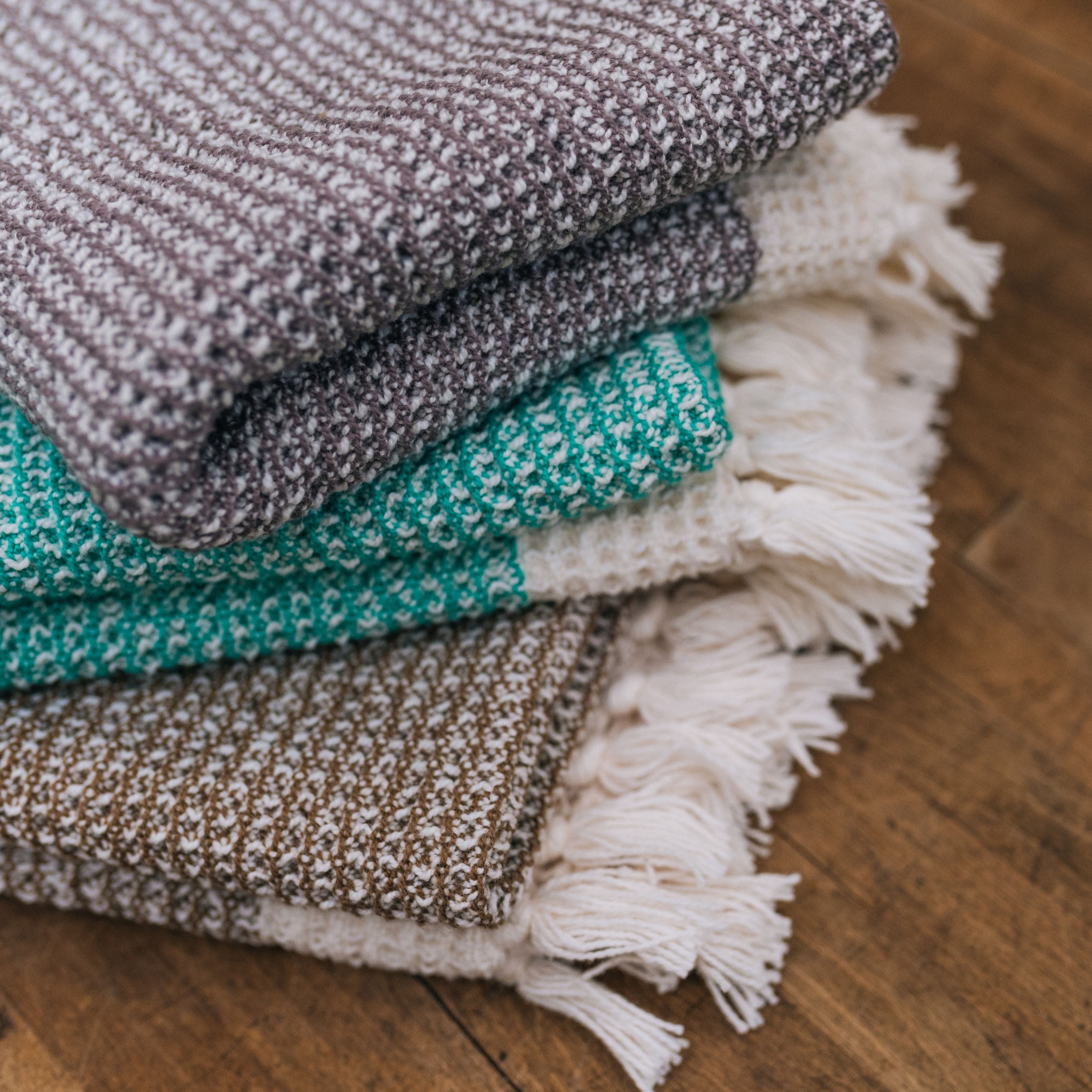 Shadow Huck Towels Pattern (By Megan Samms) - GATHER Textiles Inc.