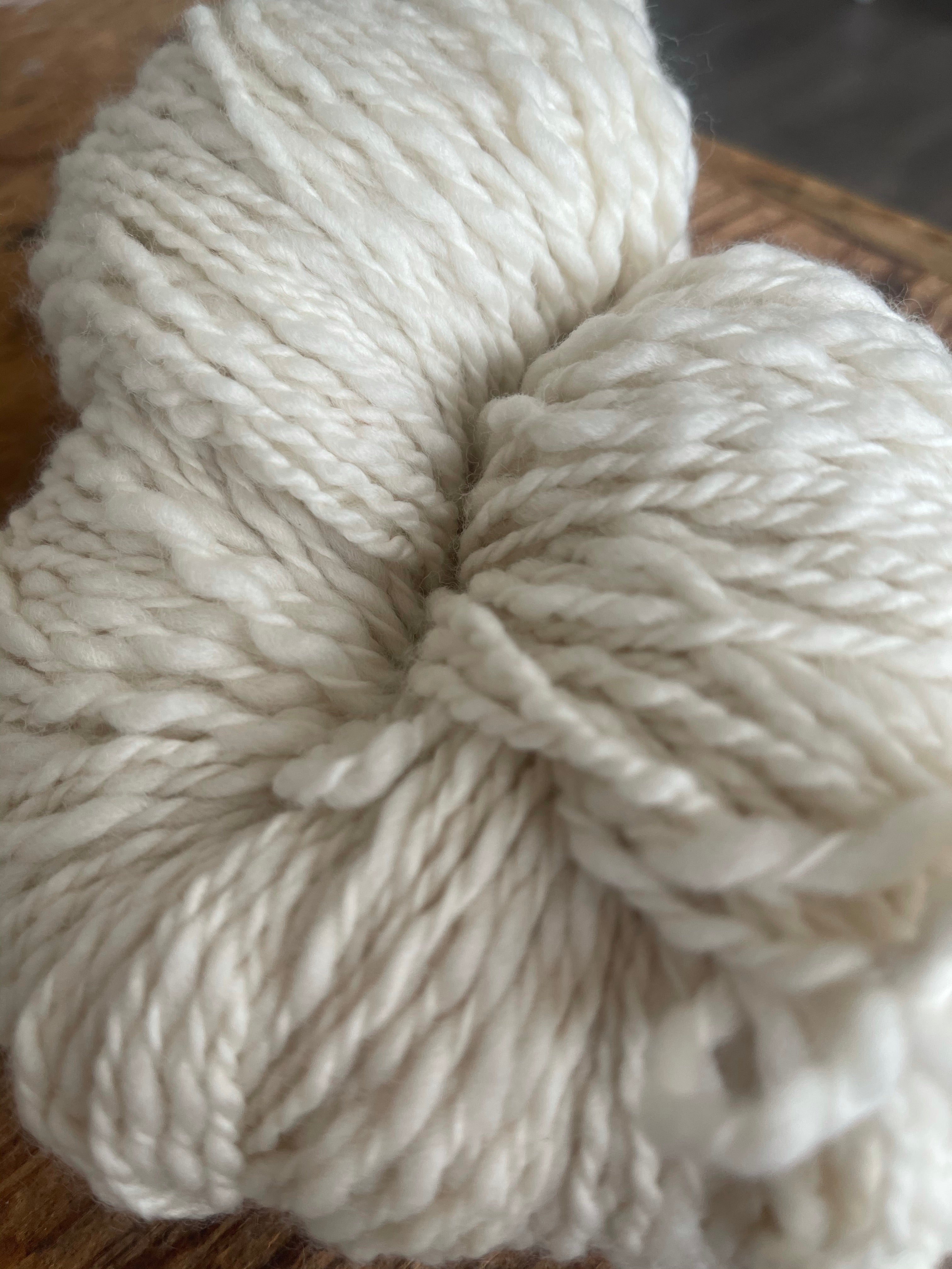 Ivory - Merino Alpaca and Silk Blend - 100g - GATHER Textiles Inc.