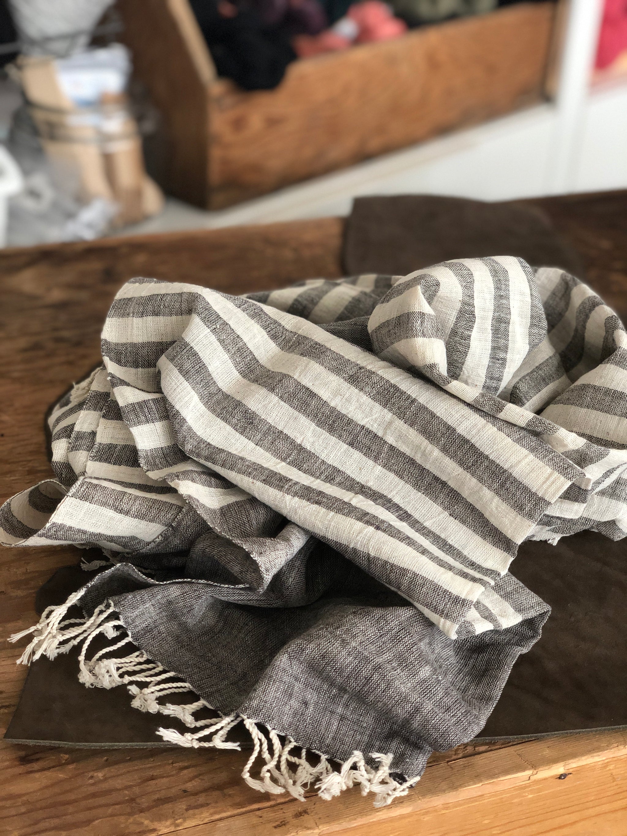 linen scarf blanks