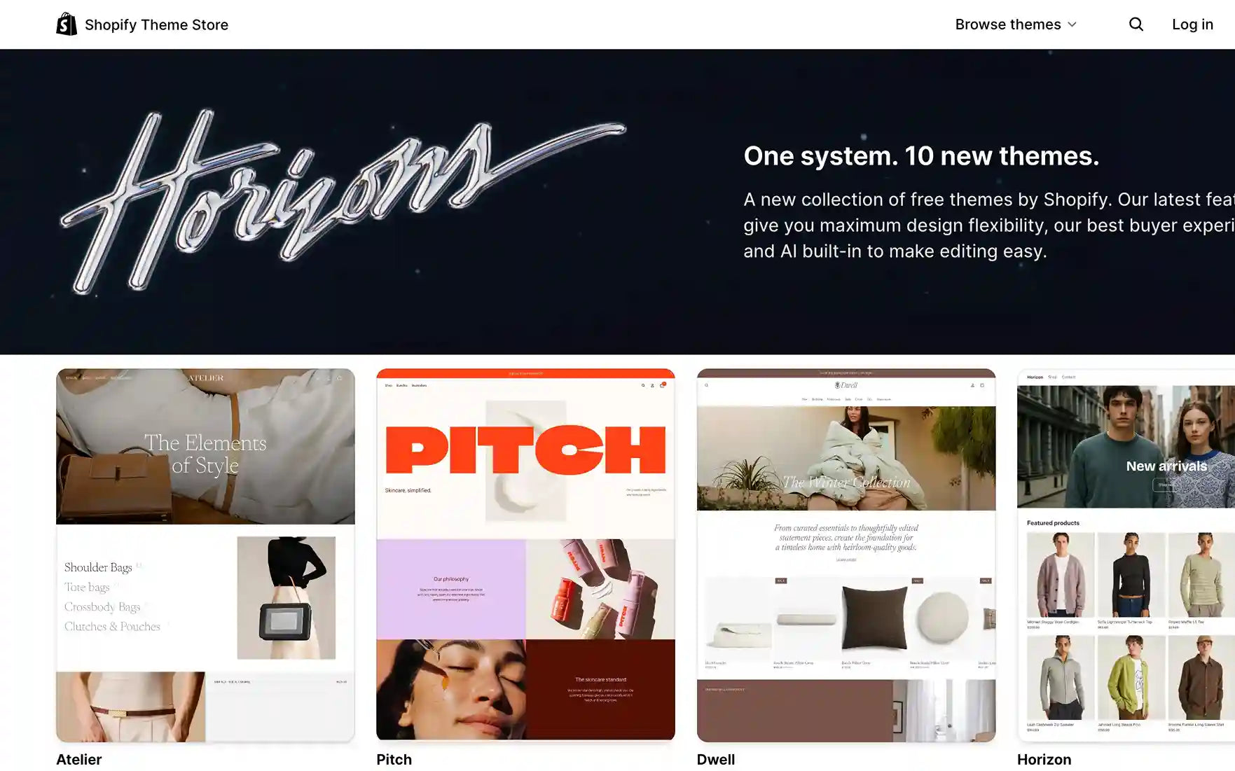 shopify horizon themes
