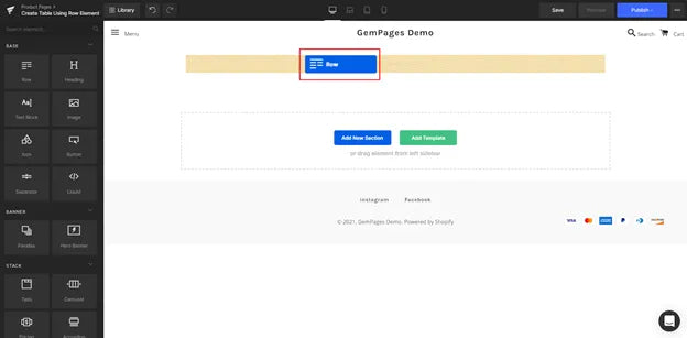 Build page with GemPages