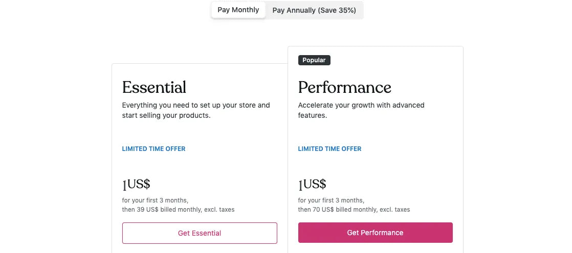 WooCommerce pricing plan