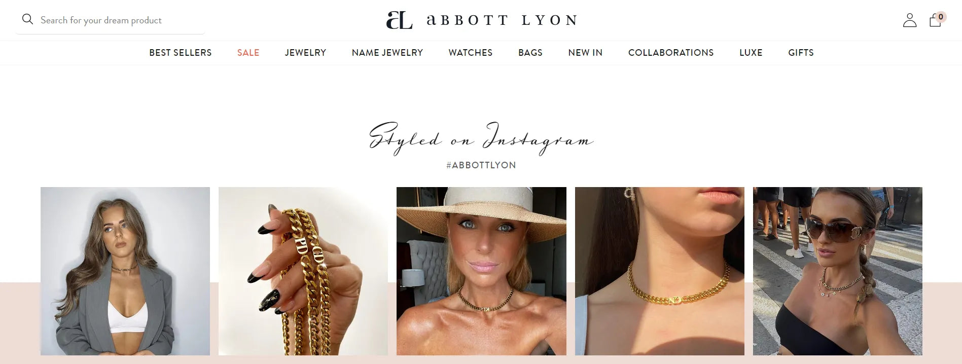 Screenshot of Abbott Lyon’s product page.