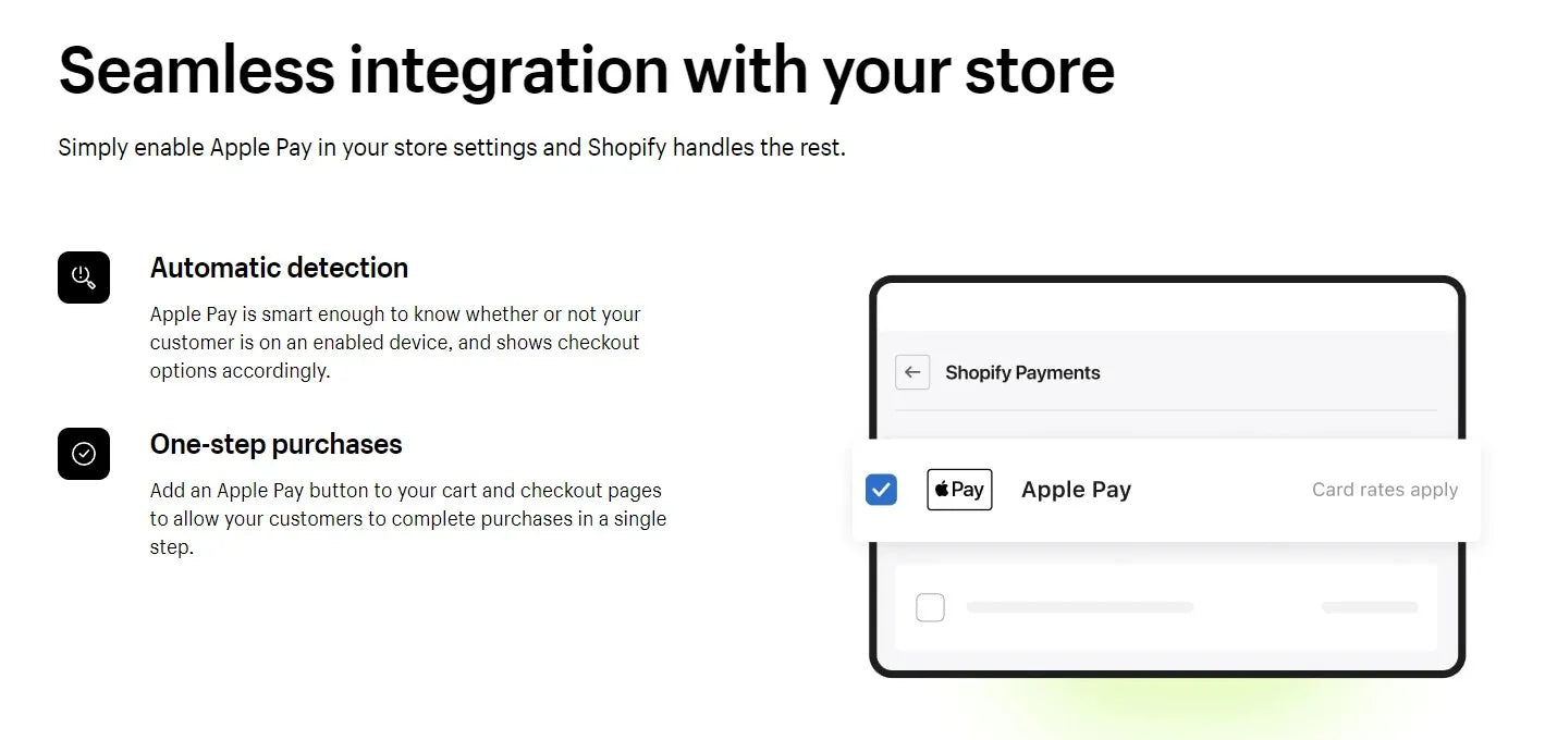 Integración de Apple Pay con Shopify