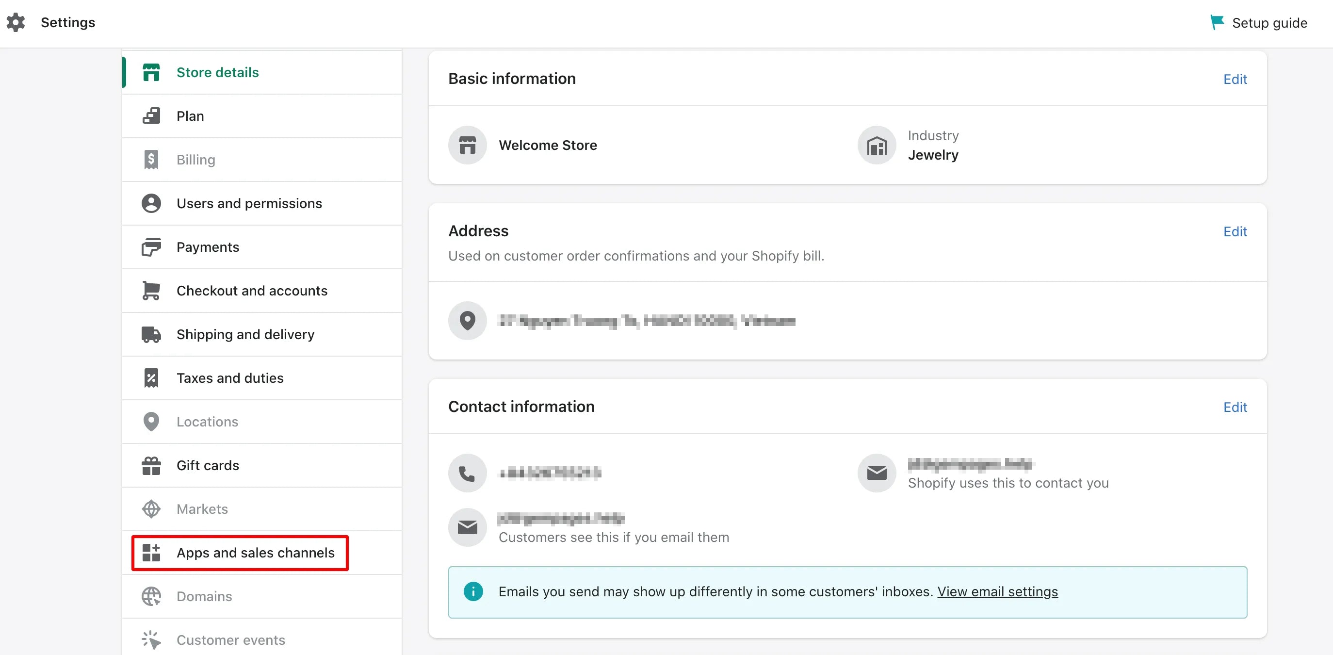 Add apps and sales channels