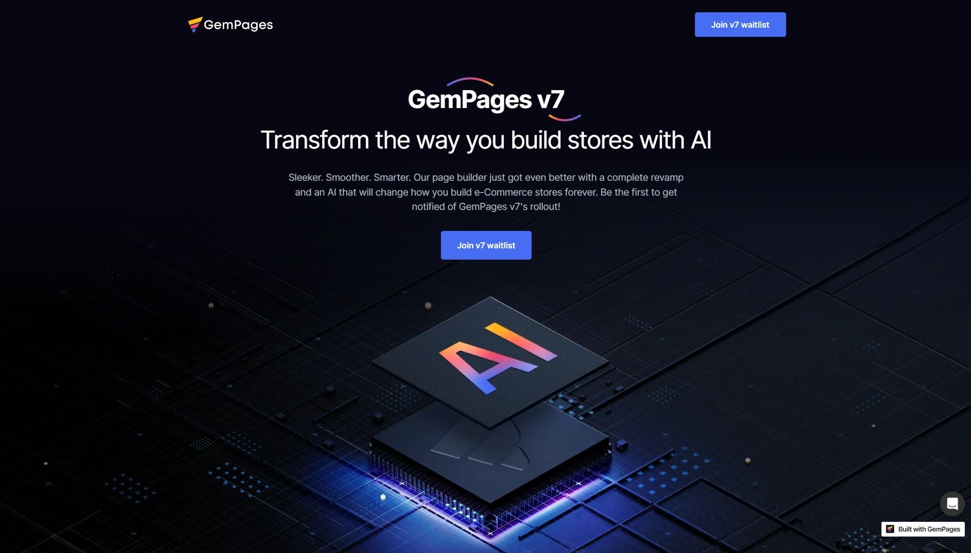 GemPages v7 - AI-powered page builder Shopify app