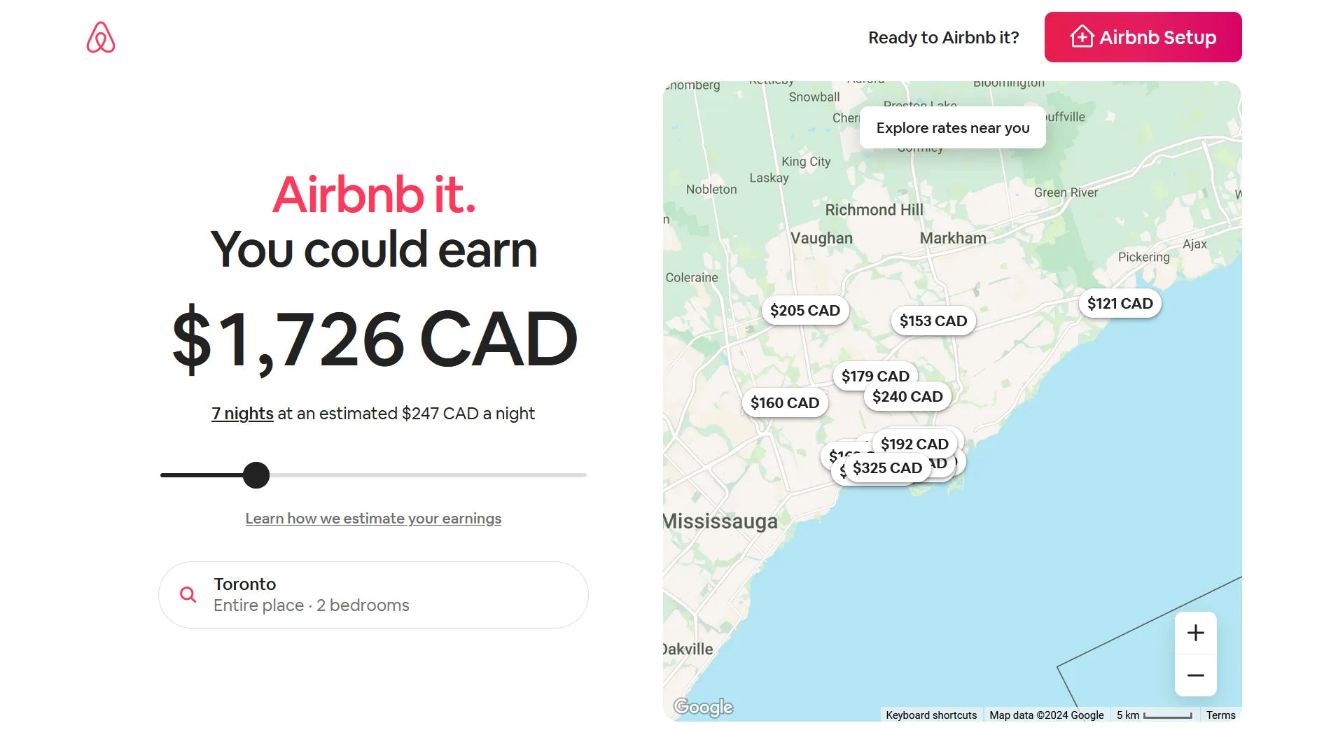 Screenshot of Airbnb’s B2B landing page.