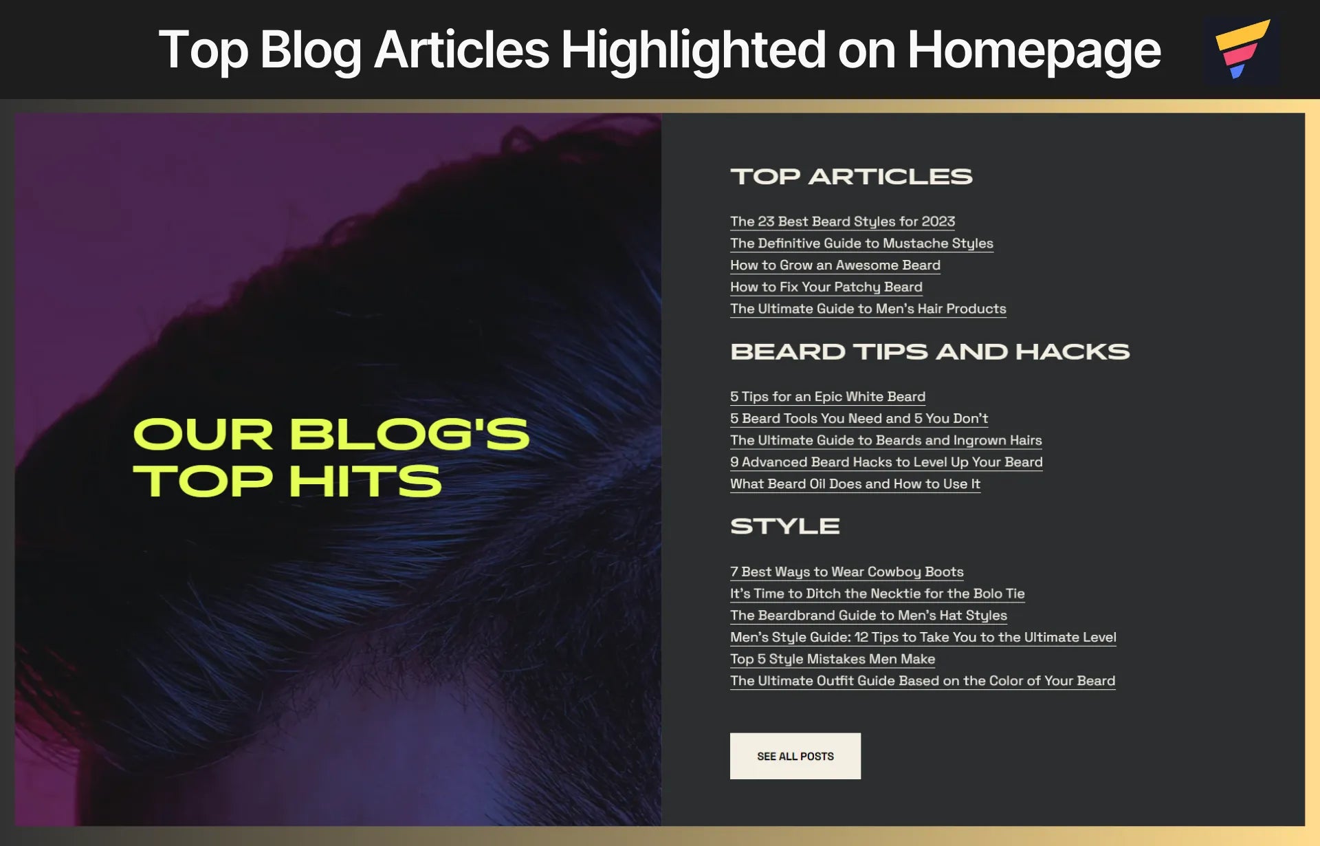 Top Blog Articles Highlighted on Homepage