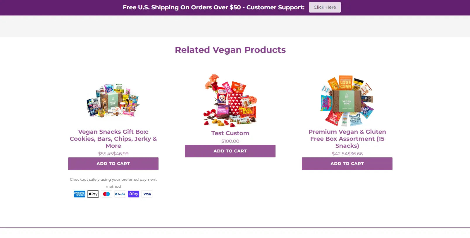 Bunny James Boxes vegan products