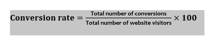 conversion rate formula