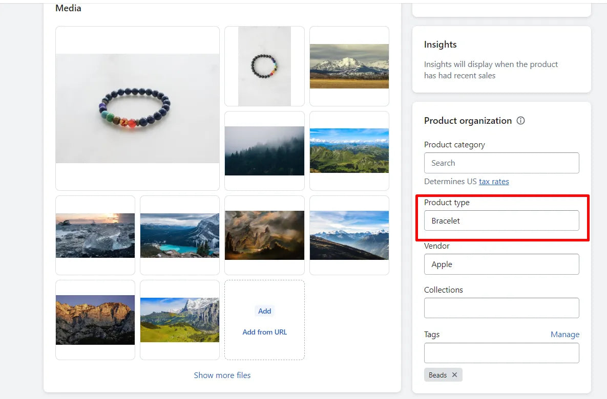 Crear página de producto en Shopify