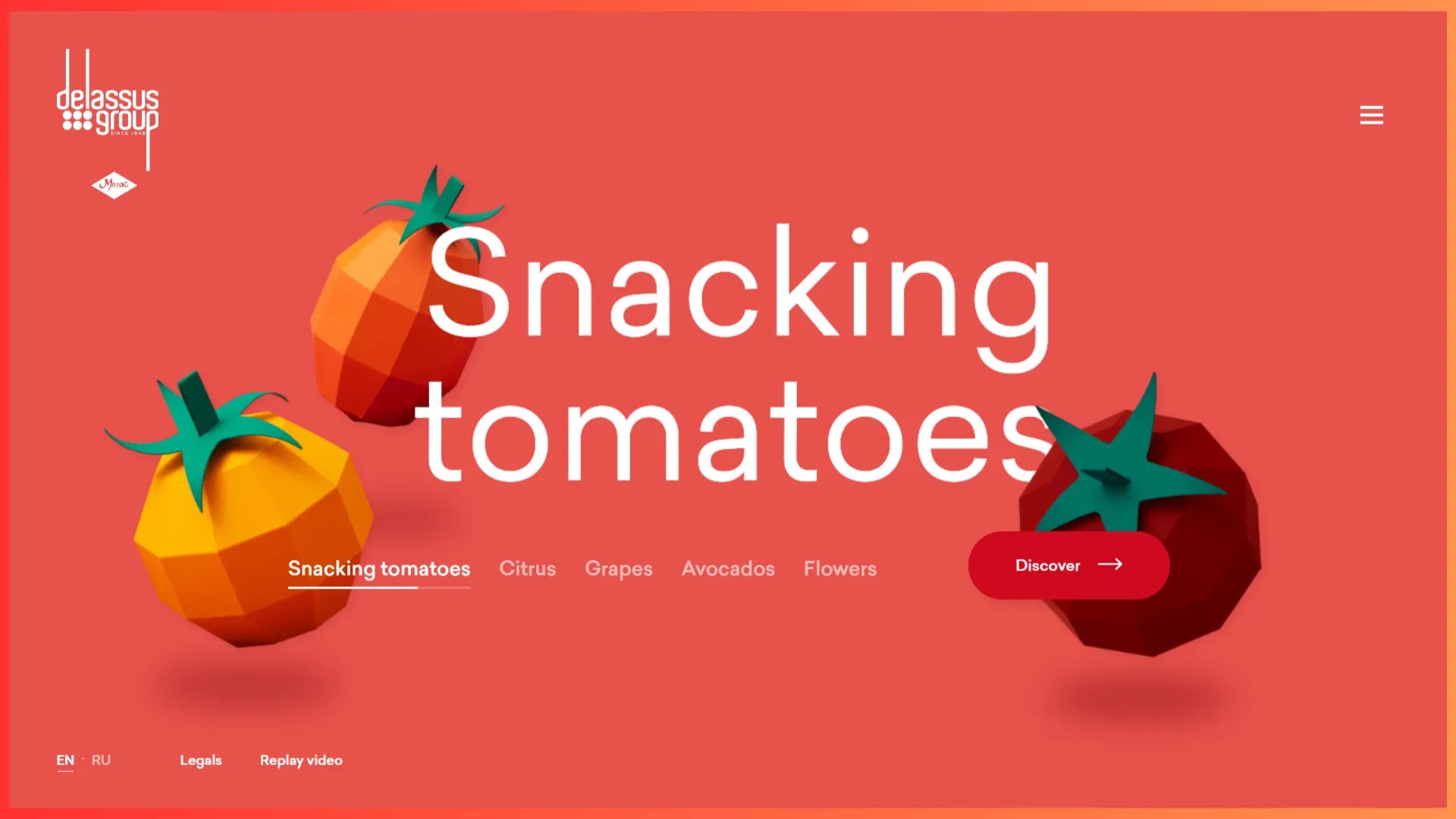 Homepage of Delassus Group’s website