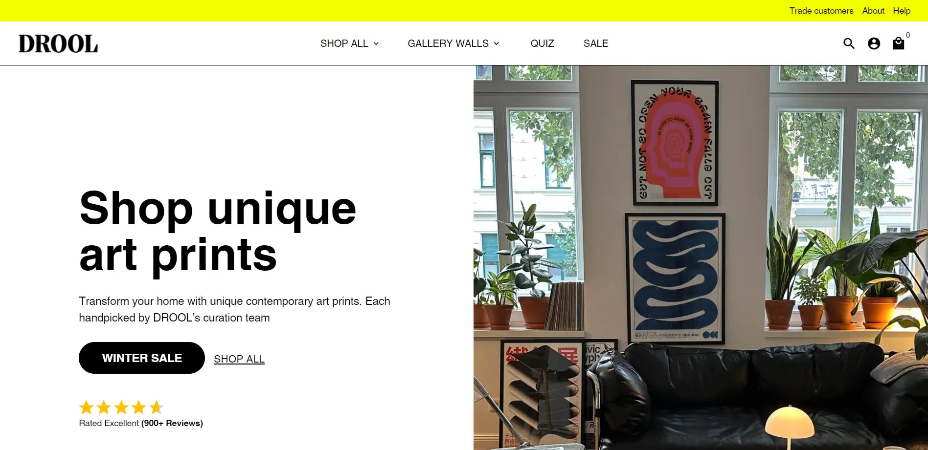 Screenshot of Drool’s website.