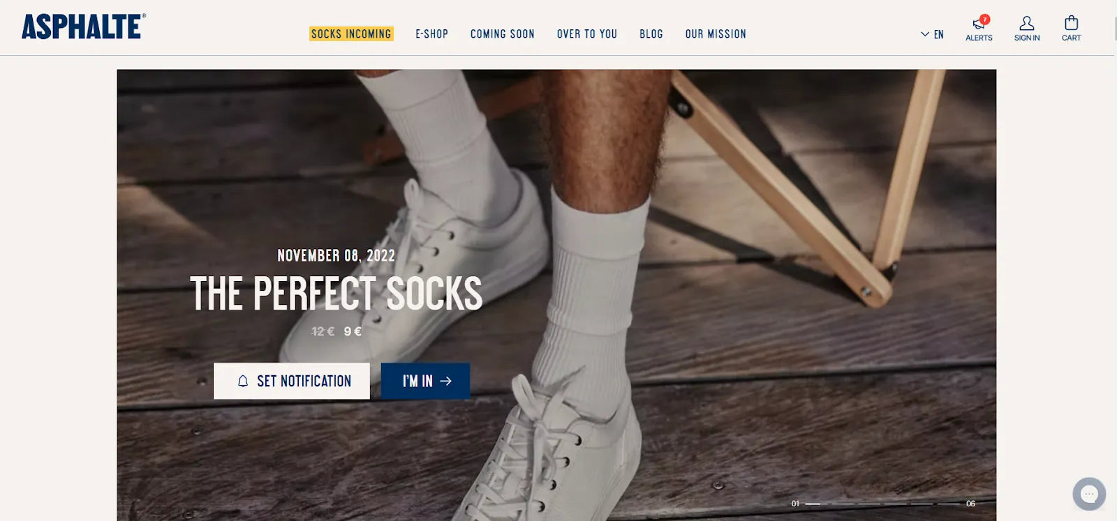 即将推出页面的示例