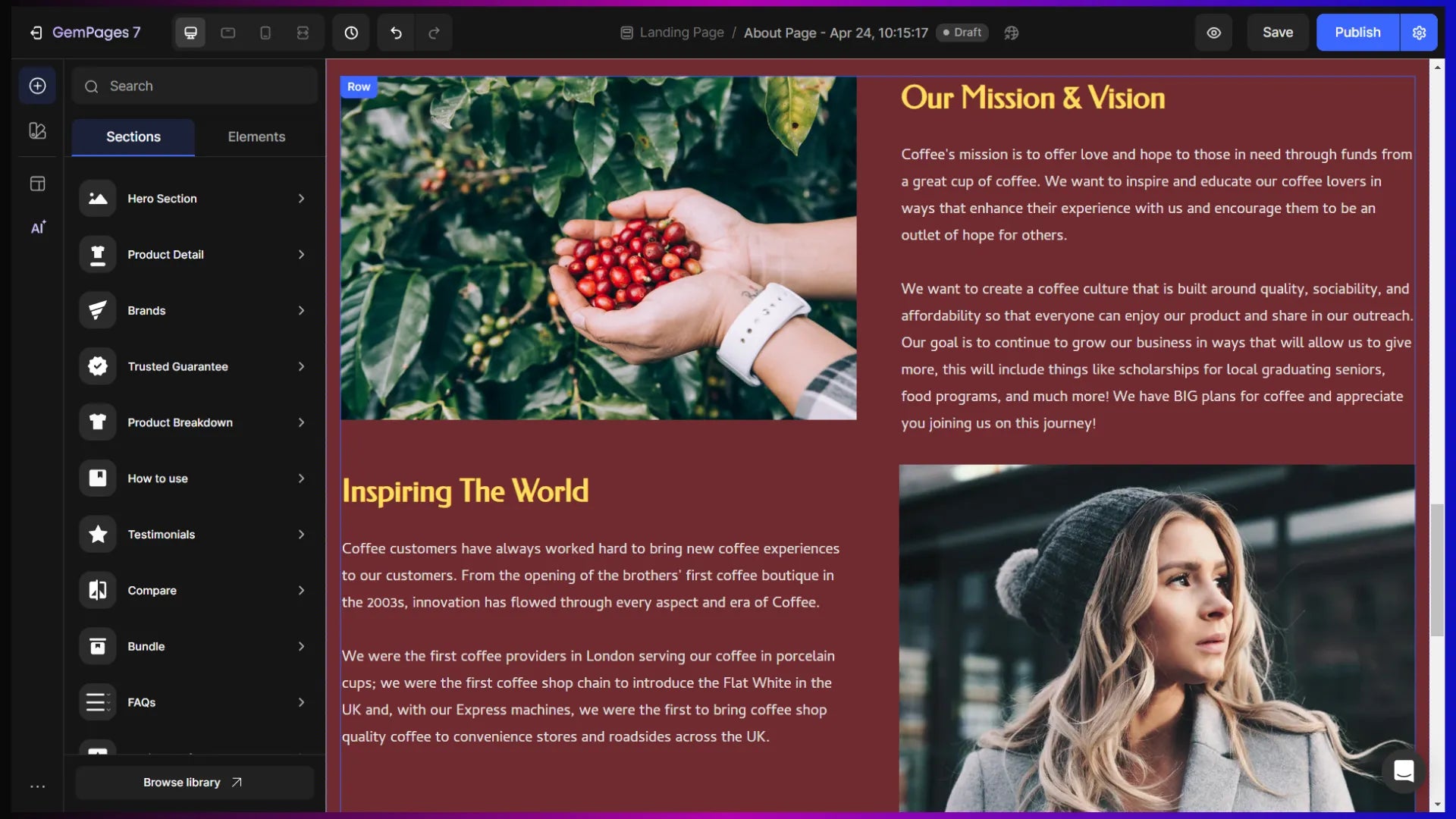 关于 GemPages 可视化编辑器中的页面自定义