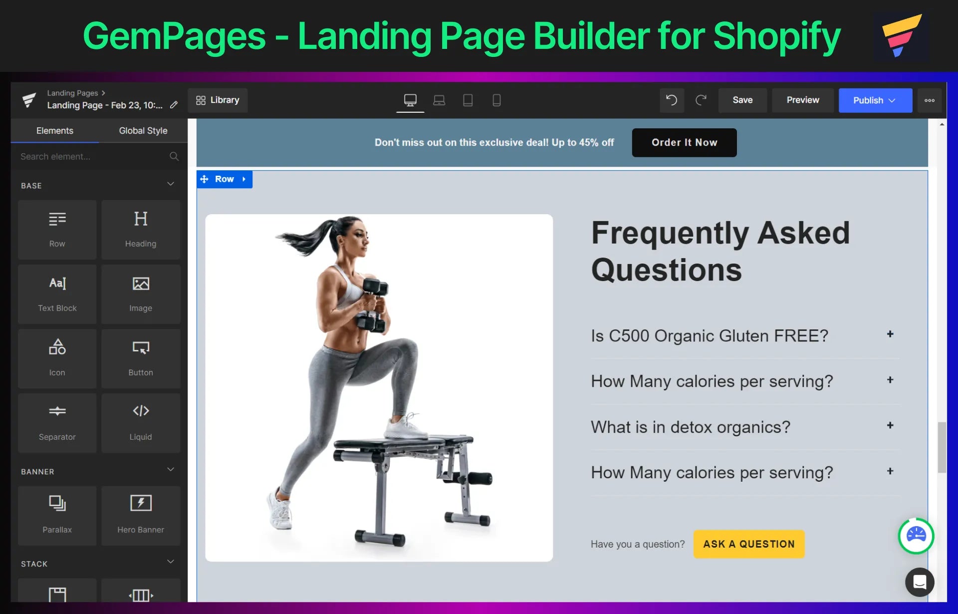 GemPages - Landing Page Builder for Shopify