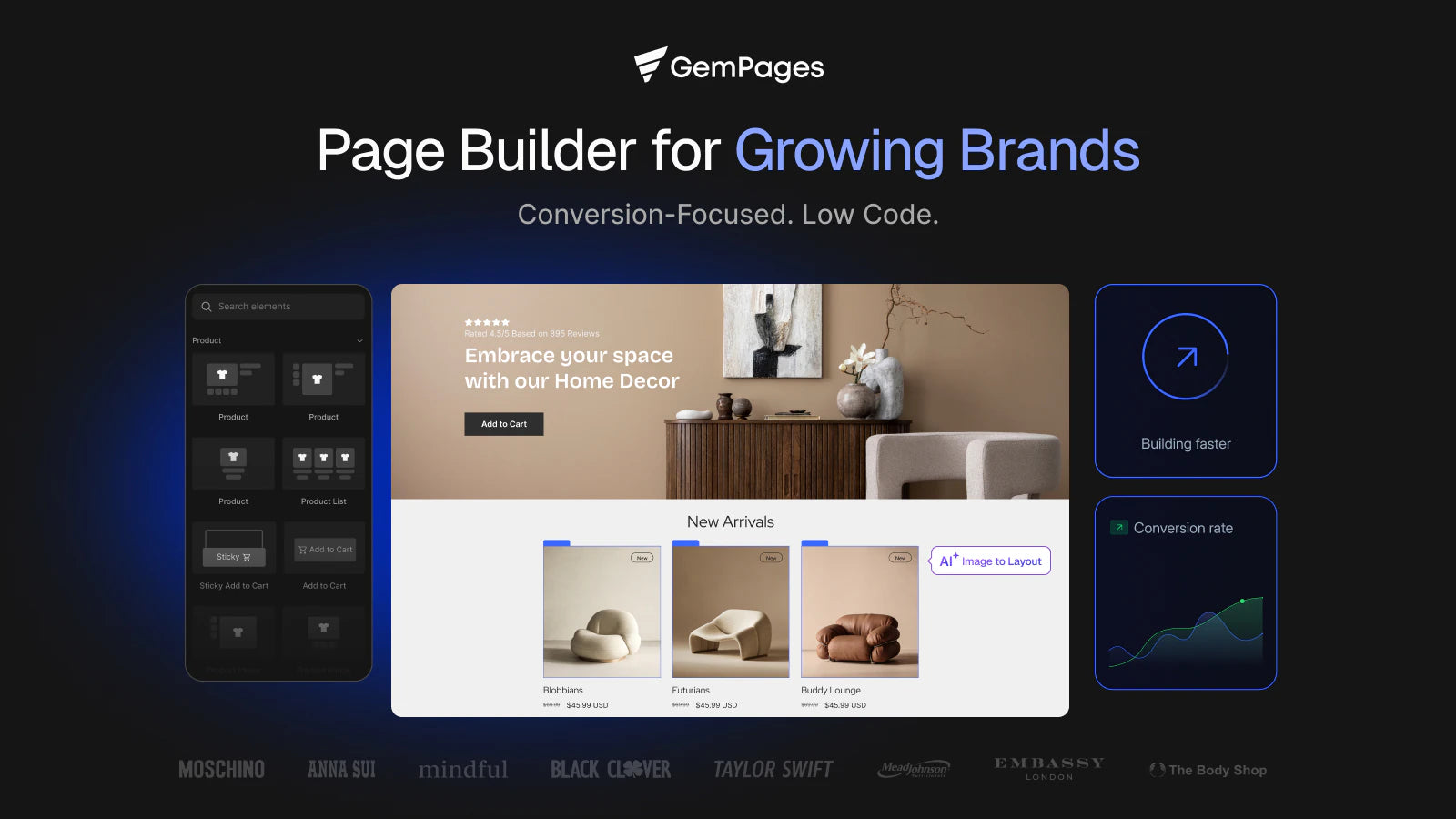 Generador de páginas de Shopify para Gempages