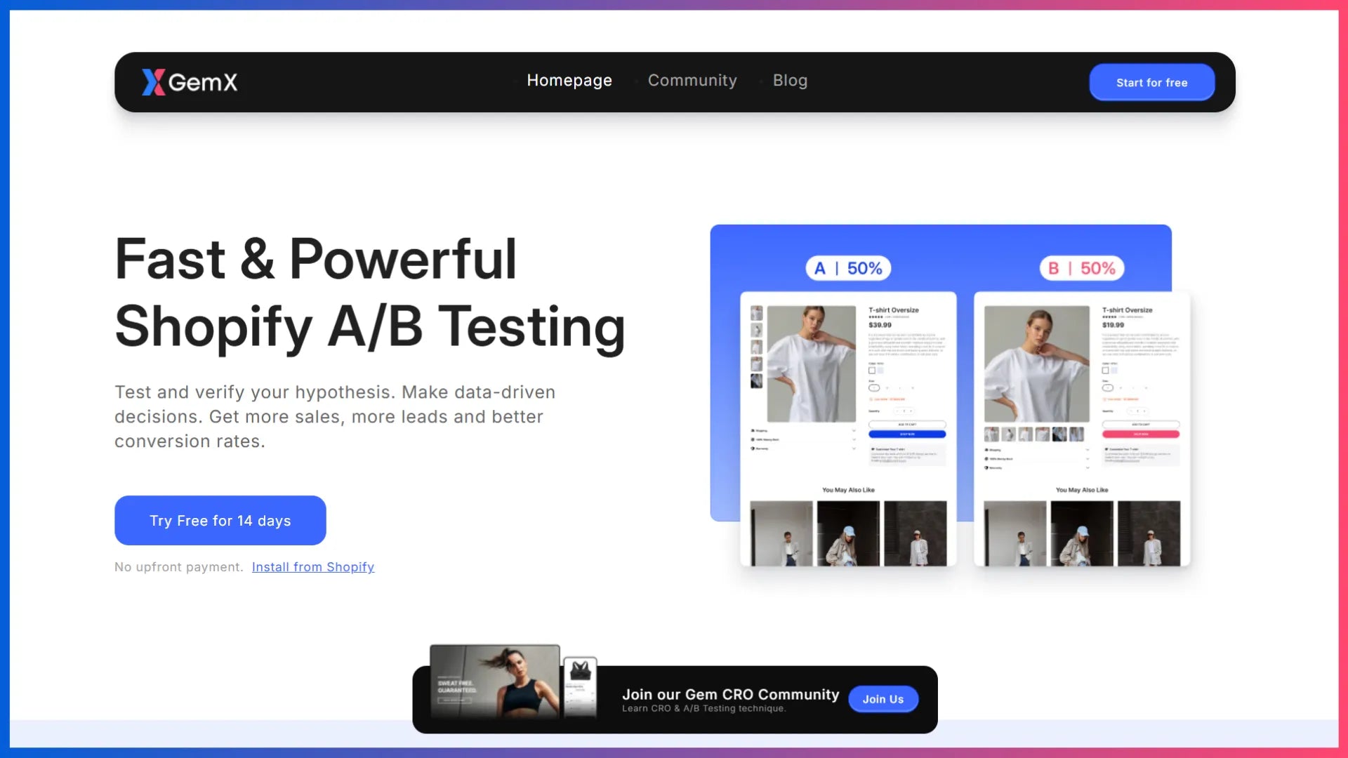 GemX: CRO & A/B Testing app