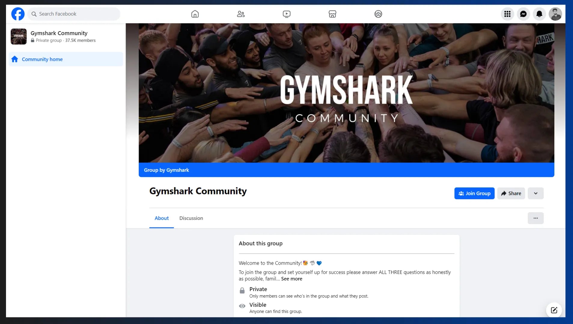 Gymshark’s Facebook community