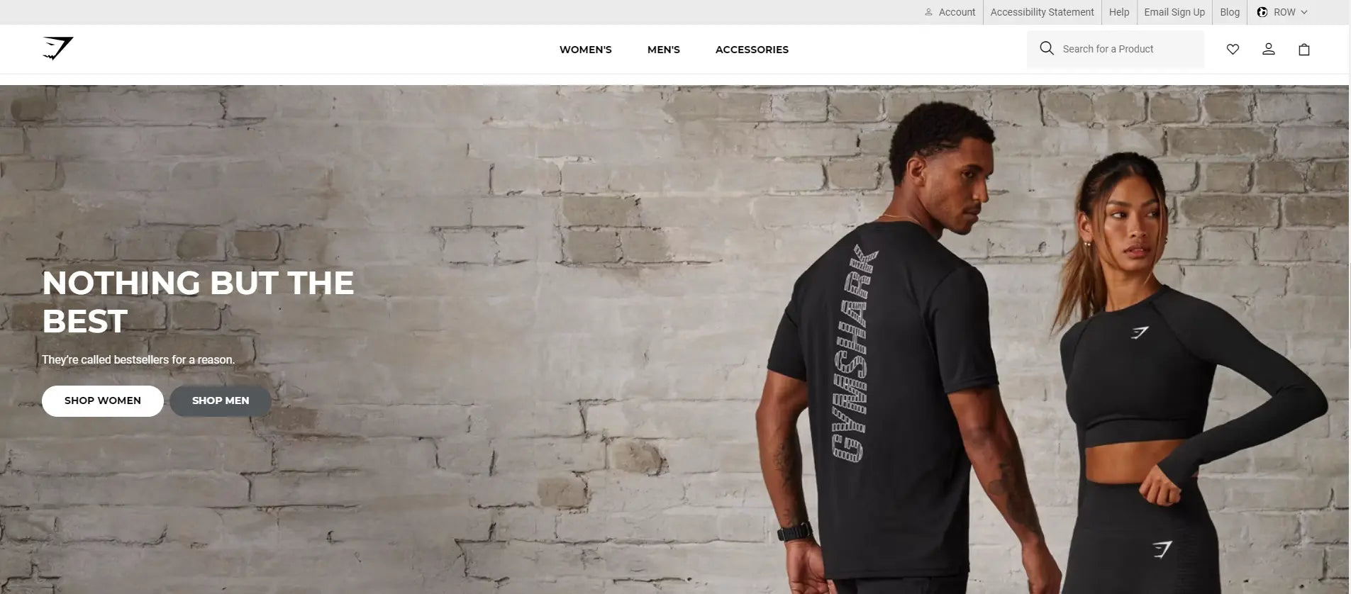 gymshark sharp headline