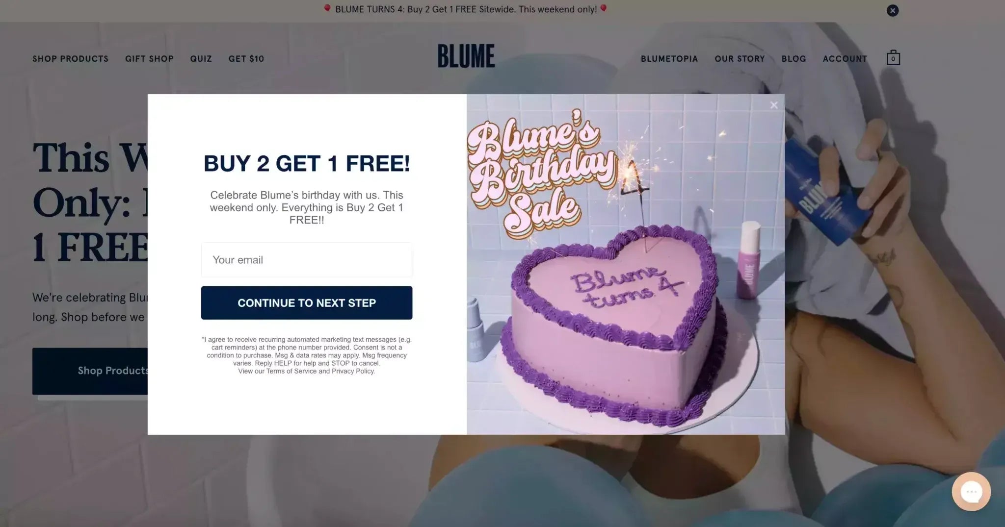 Blume Homepage