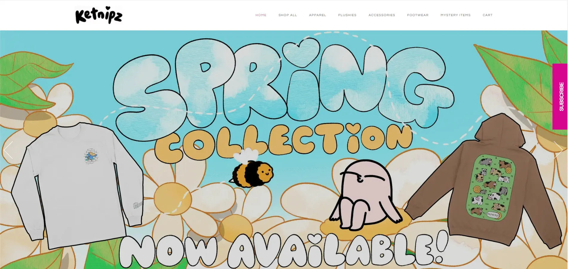 Captura de pantalla del sitio web de Ketnipz.