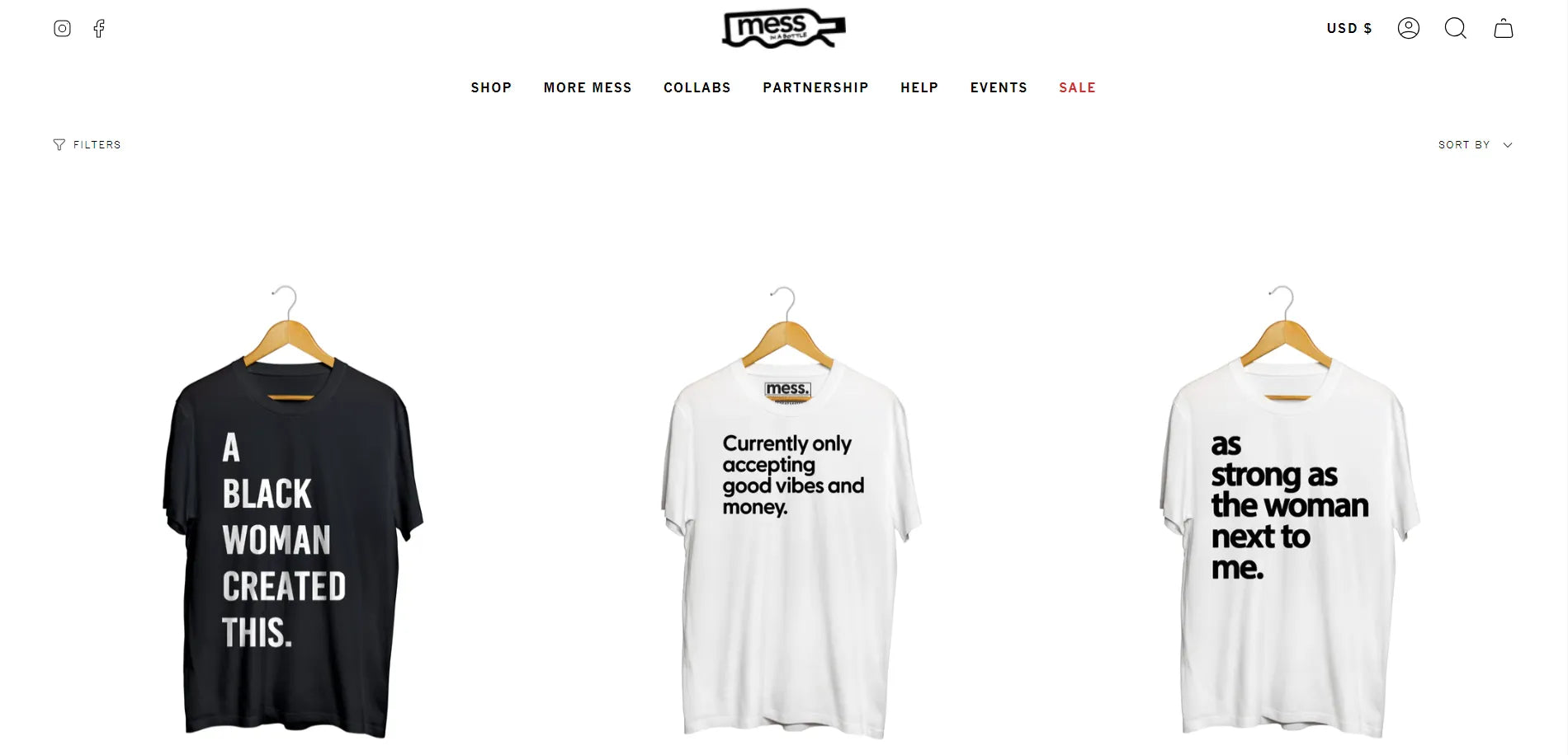 MESS in a Bottle 网站截图。