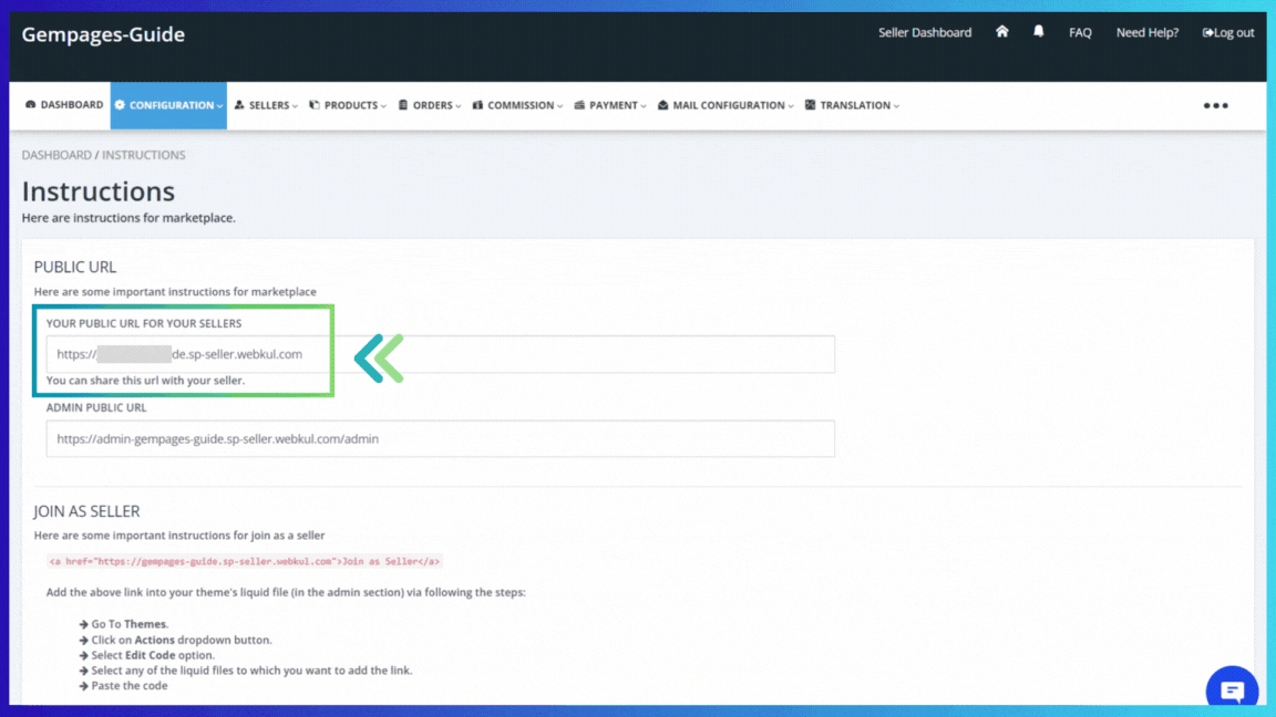 Steps for inviting sellers through the Multi Vendor Marketplace app