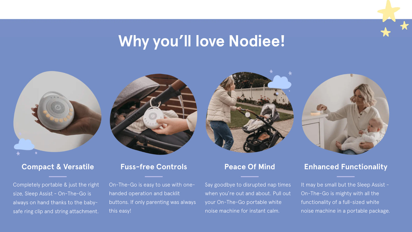 Nodiee’s product page created with GemPages