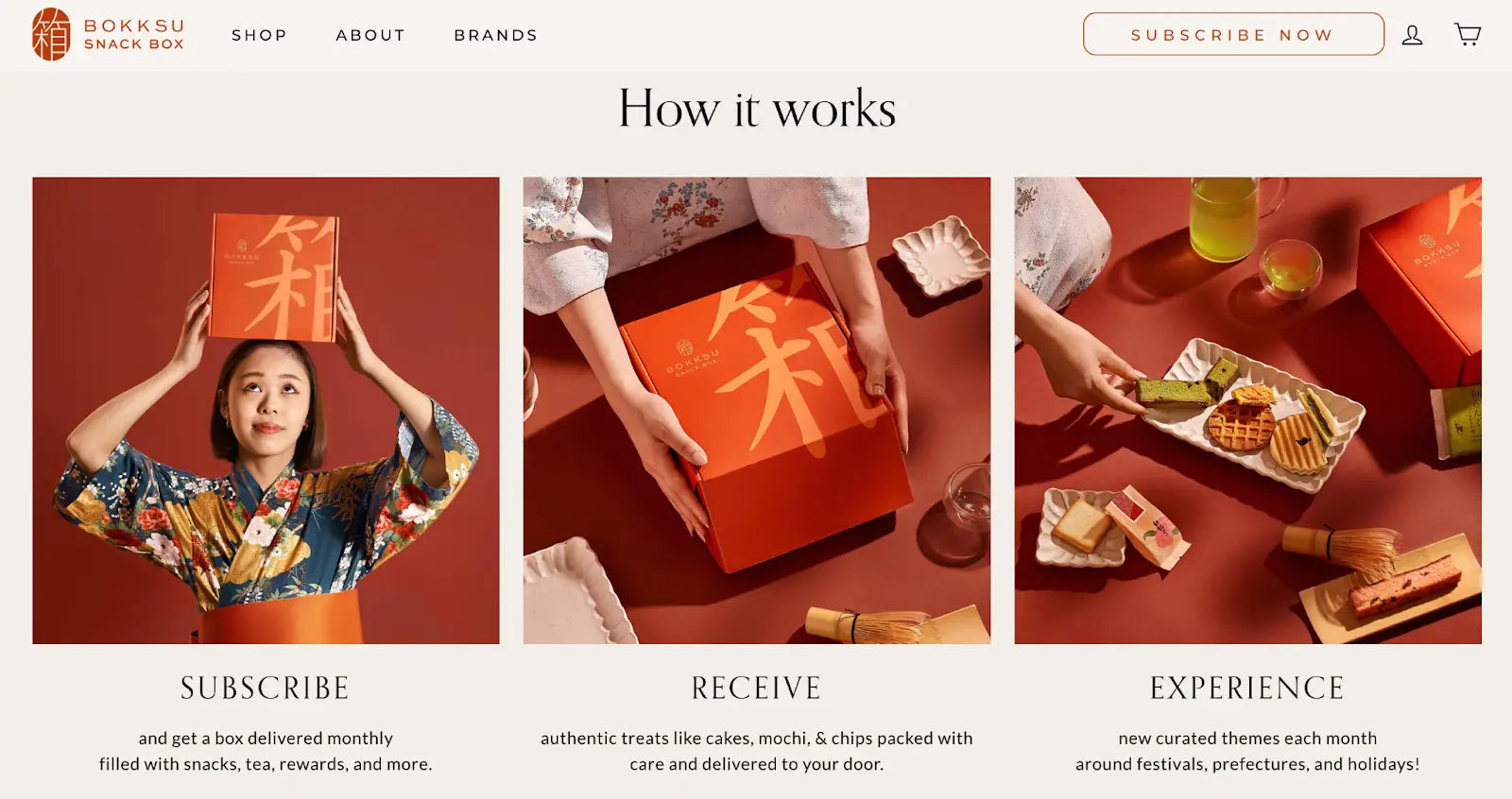 一款产品 Shopify 商店:Bokksu