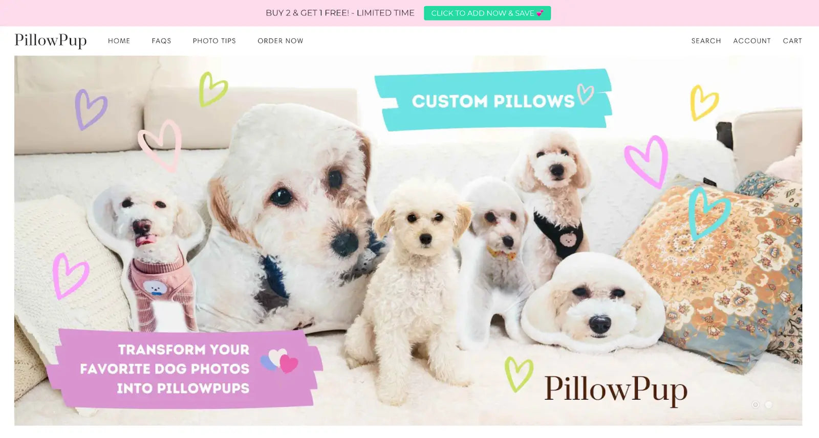One product Shopify store: PillowPup