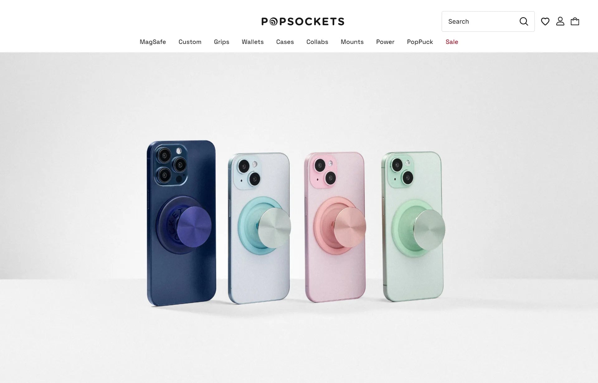 Screenshot of PopSockets’ website.