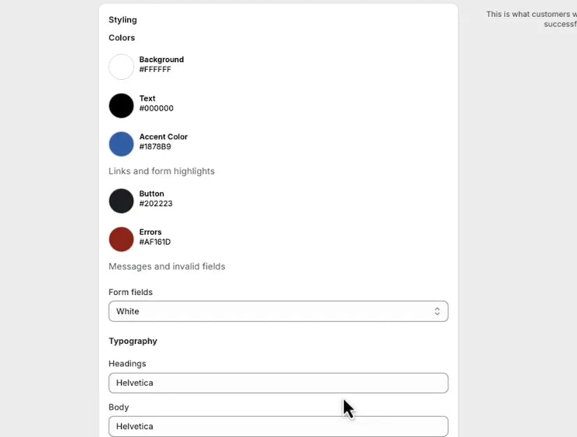 Step 6.1 popup styling
