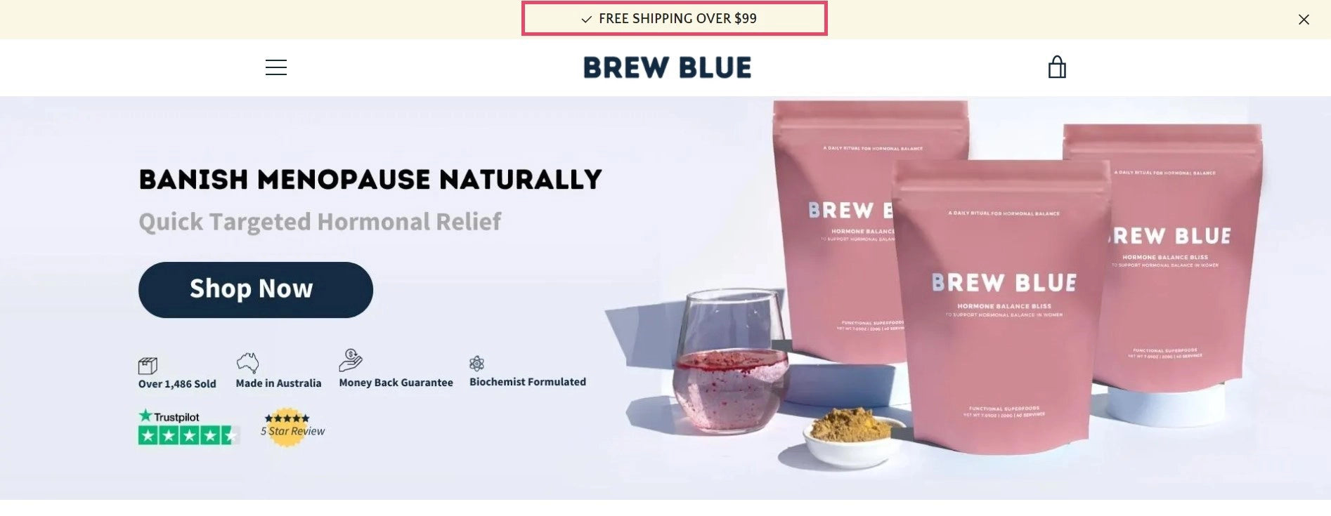 Brew Blue’s home page
