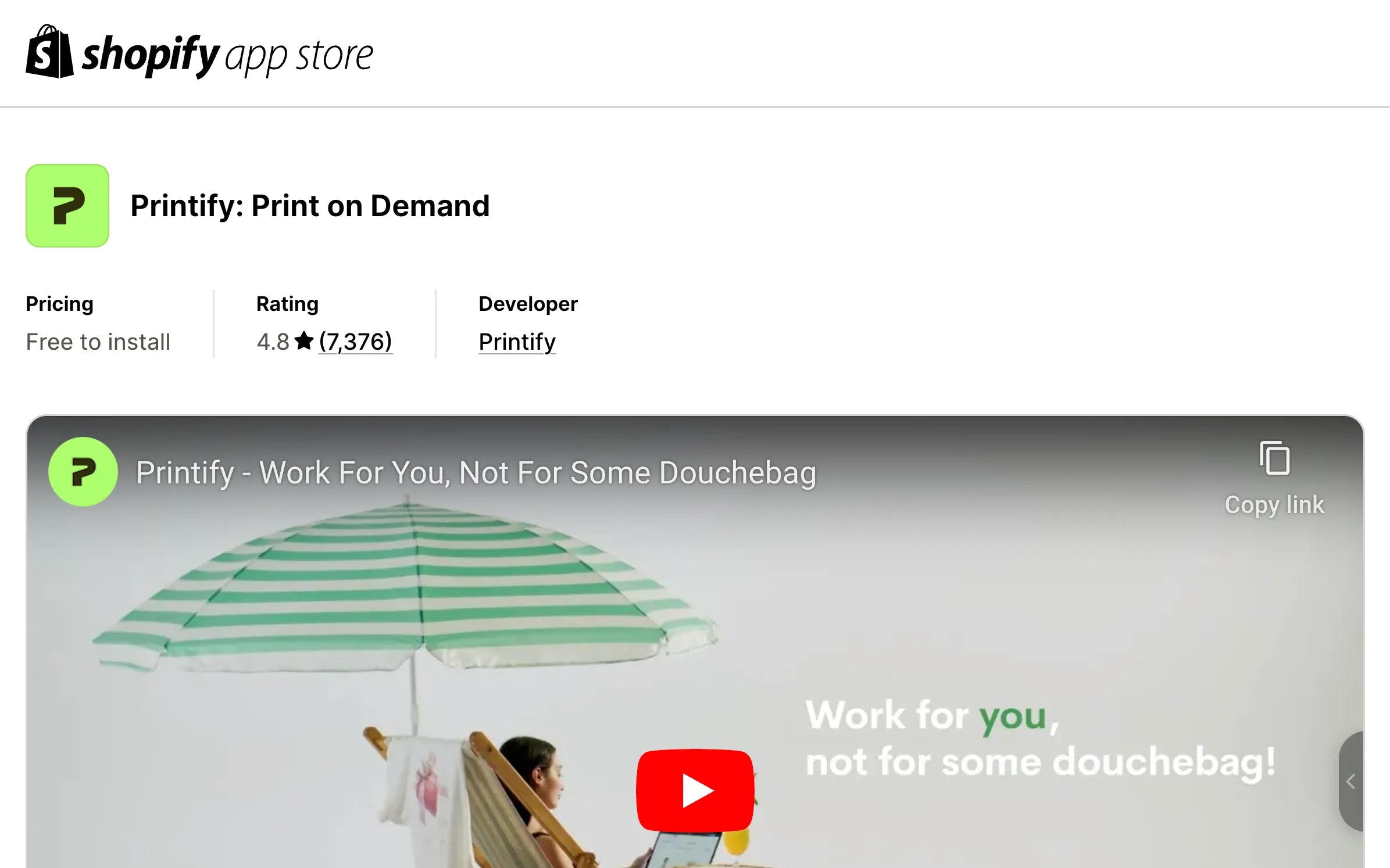 directly into their Shopify Admin Alt-text: